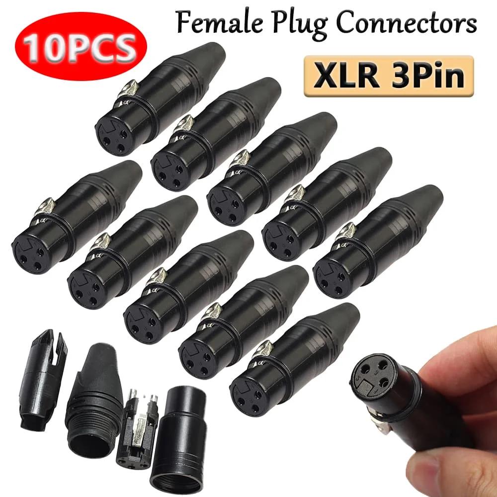 XLR 3   ÷ Ŀ, DIY ũ  ÷ ,  ƿ ձ   PVC   , 10 